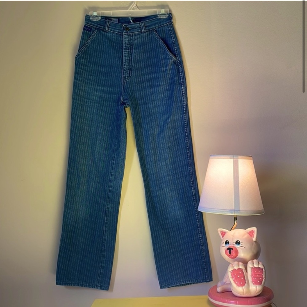 Y2K pinstripe jeans